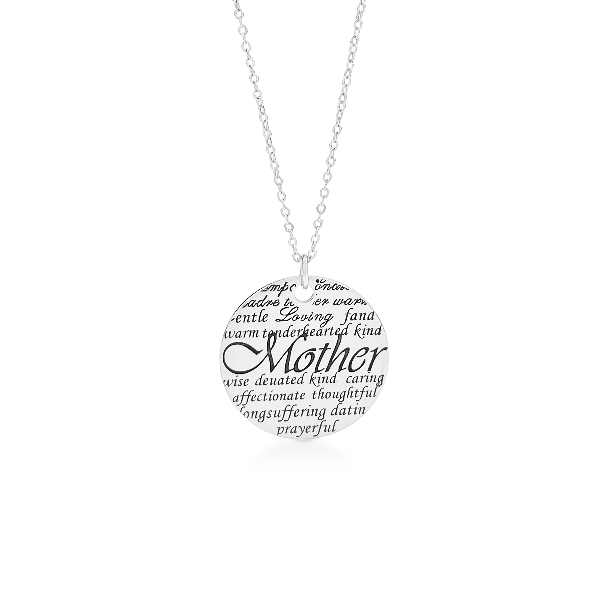 Sterling Silver All of Mom Necklace