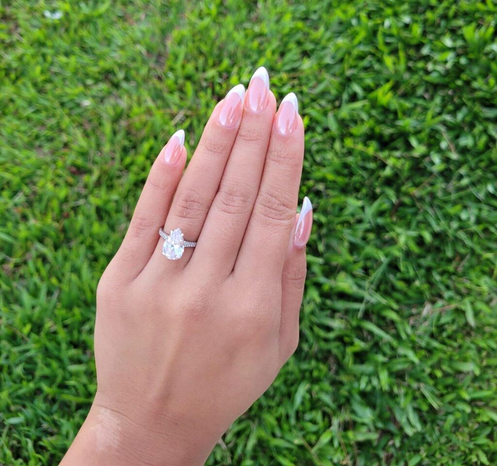 Sterling Silver Helen Love Engagement Ring