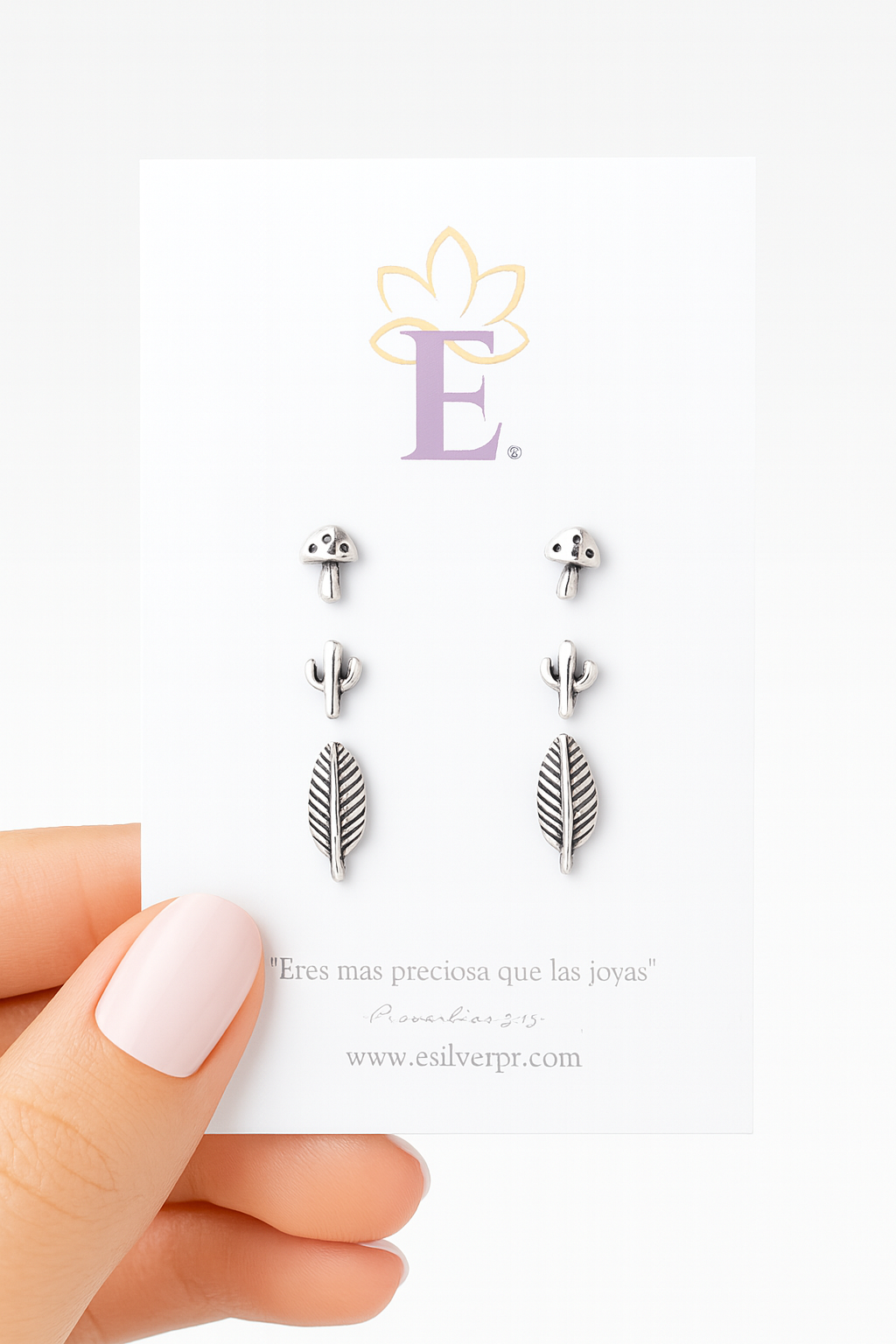 Sterling Silver Forest & Desert Earring Set