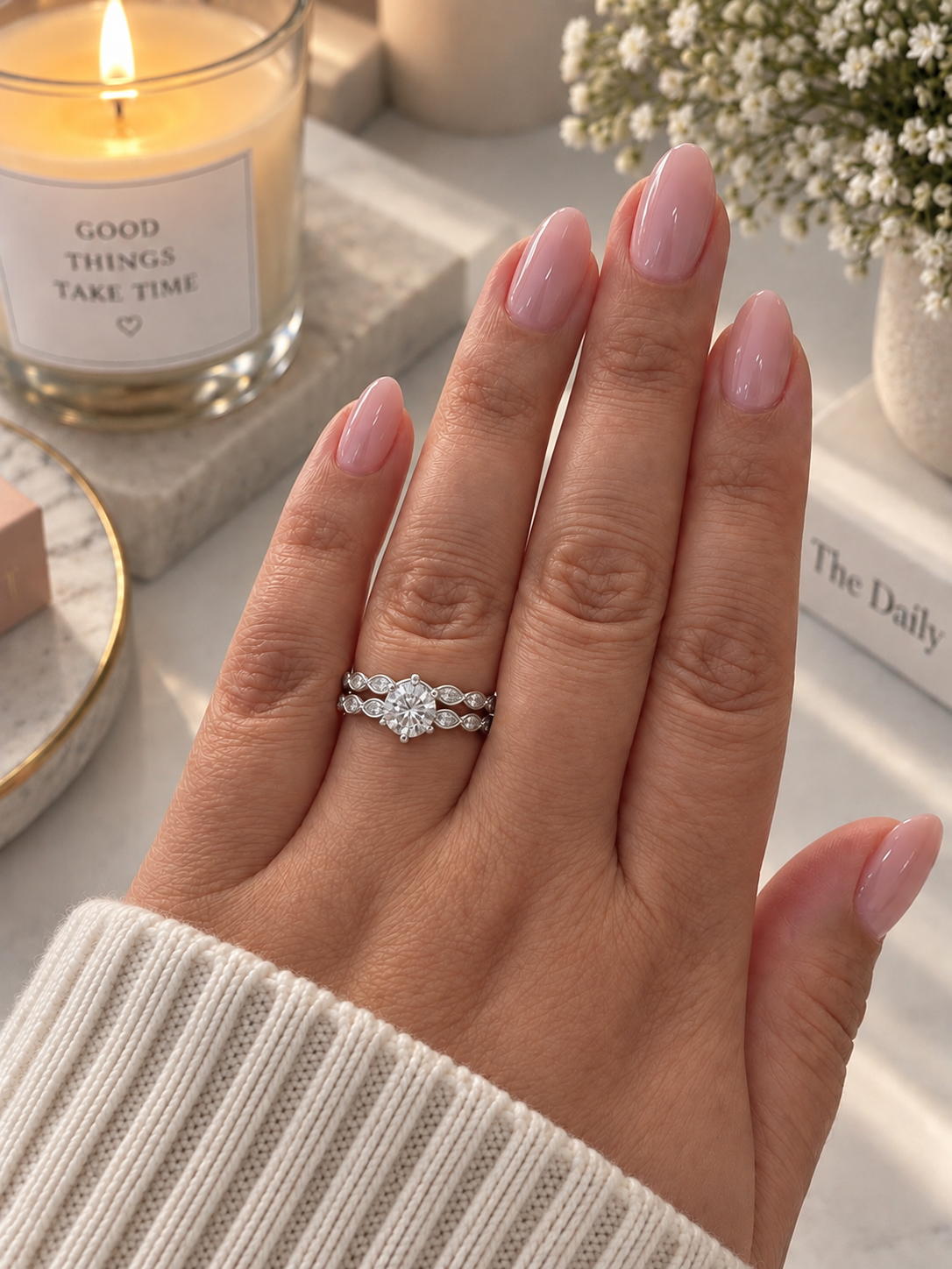 Sterling Silver Magistral Engagement Ring