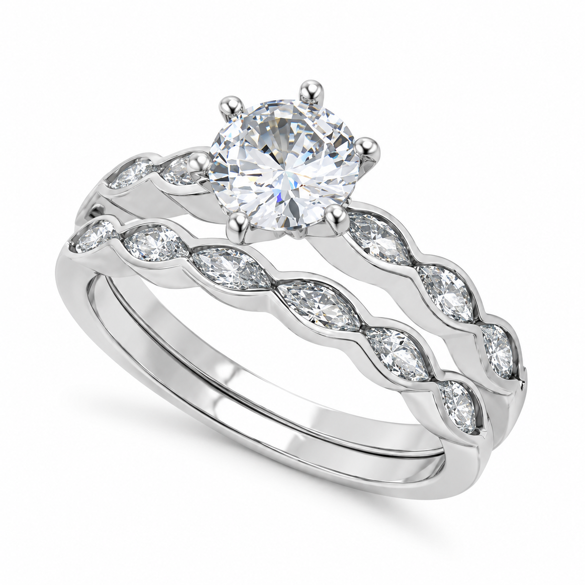 Sterling Silver Magistral Engagement Ring