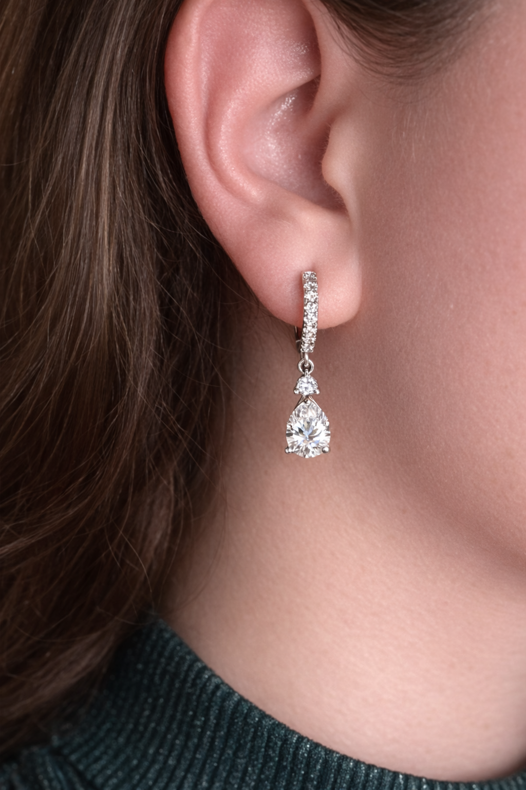 Lágrima de Luz | Aretes en Plata 925