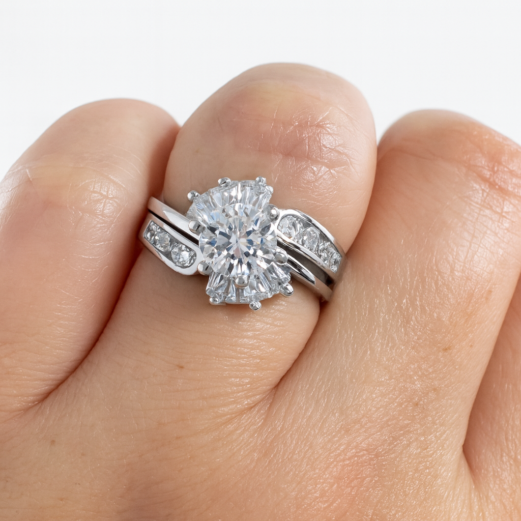 Sterling Silver Kaylie Wedding Ring