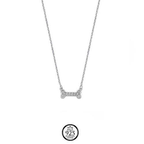 Sterling Silver Lovely Bone Necklace