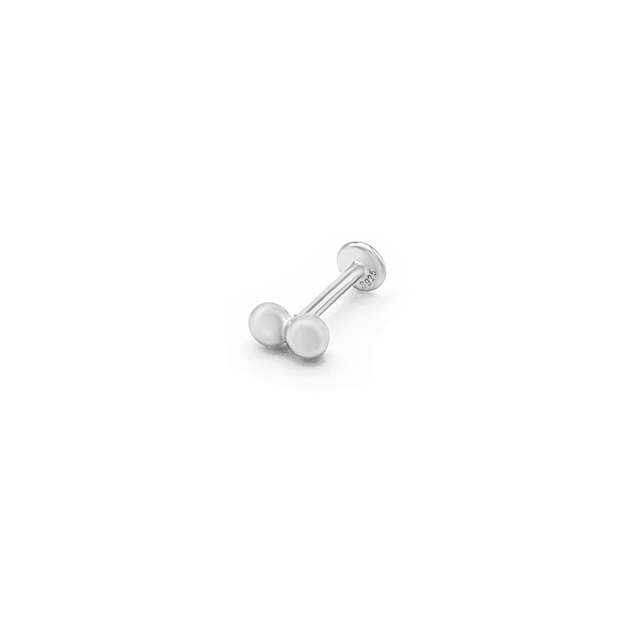 Sterling Silver Duality Piercing Earring