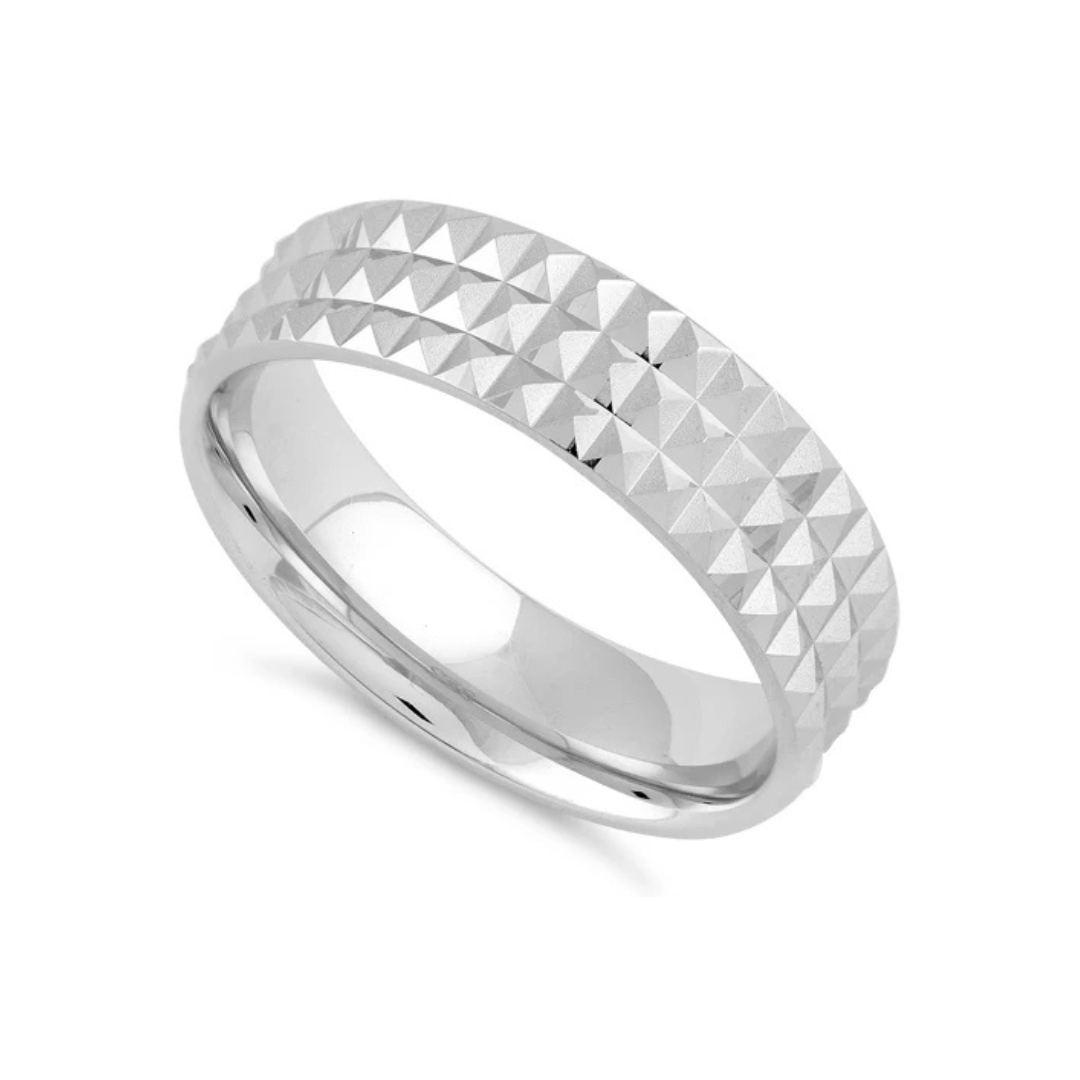 Sterling Silver Simon Engagement Ring