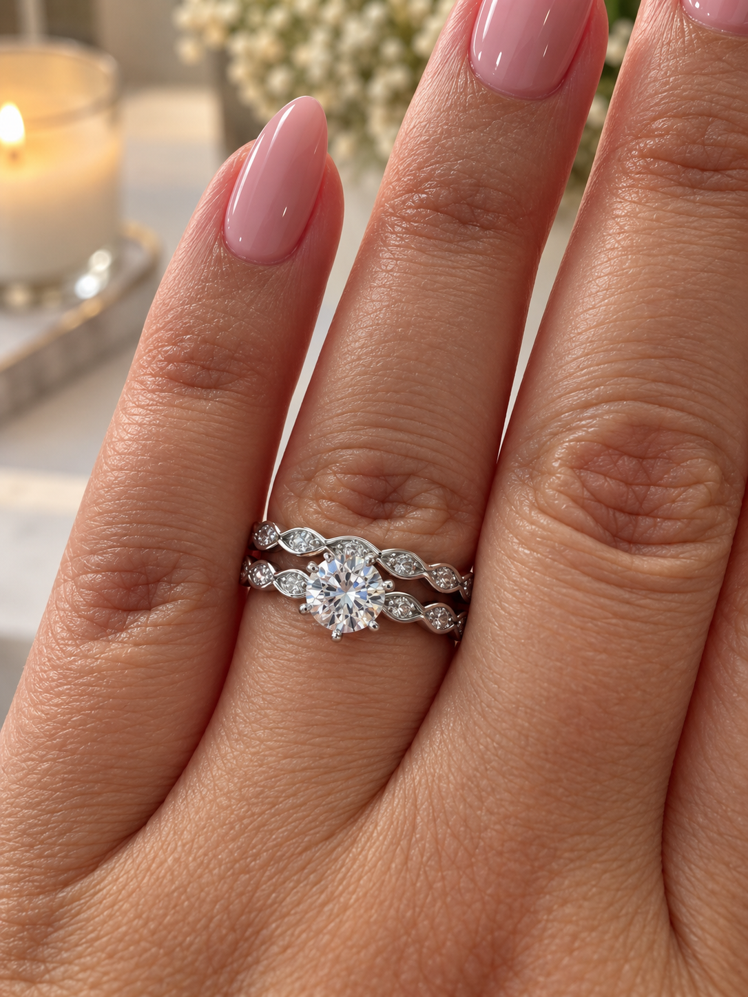 Sterling Silver Magistral Engagement Ring