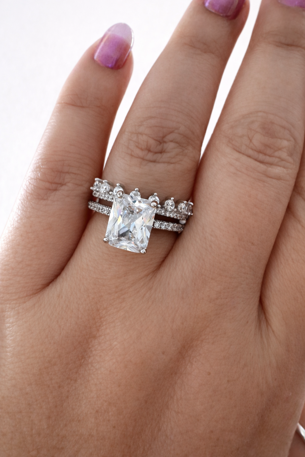 Steling Silver Harmony Crown Ring