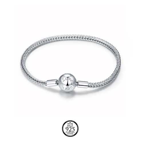 Sterling Silver Love Forever Charm Bracelet