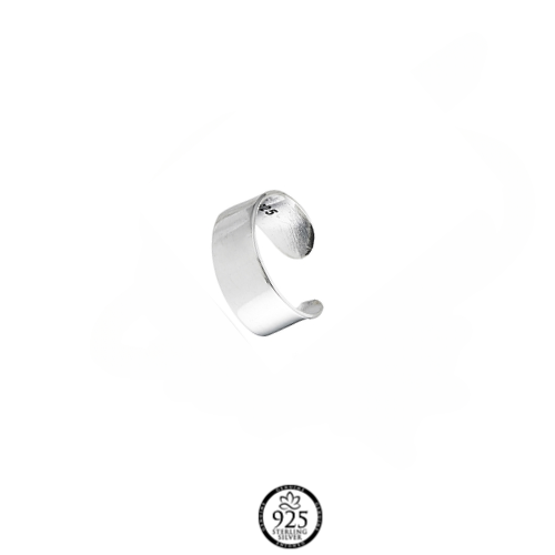 Sterling Silver Plain Polished Ear Cuff