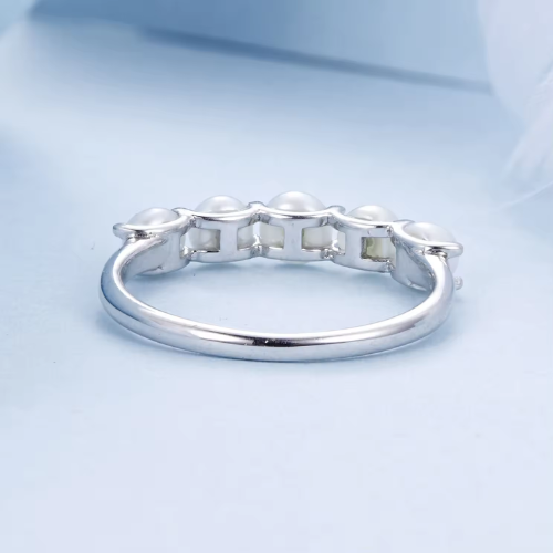 Sterling Silver Laura Pearl Ring