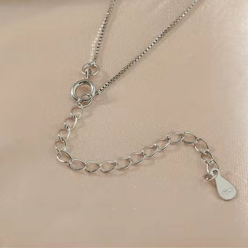 Sterling Silver Minimalist Pearl Necklace