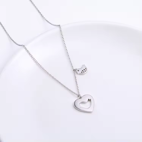 Sterling Silver Love Bird Necklace