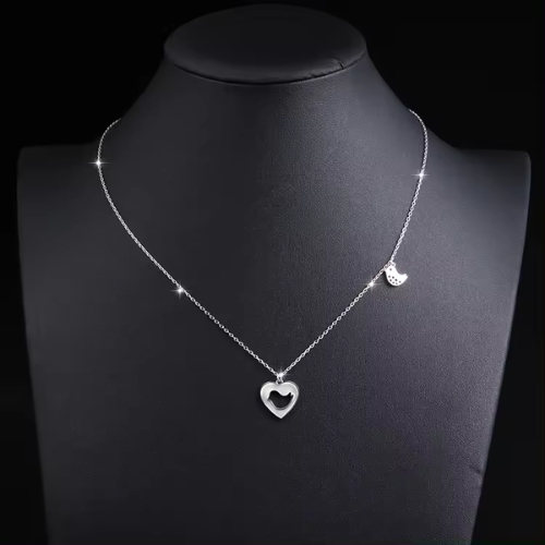 Sterling Silver Love Bird Necklace