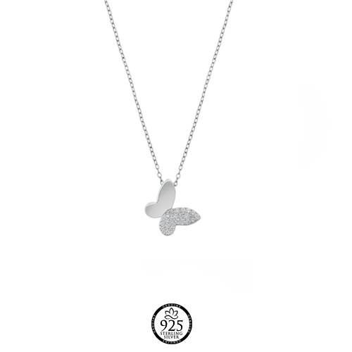 Sterling Silver Evolution Butterfly Necklace
