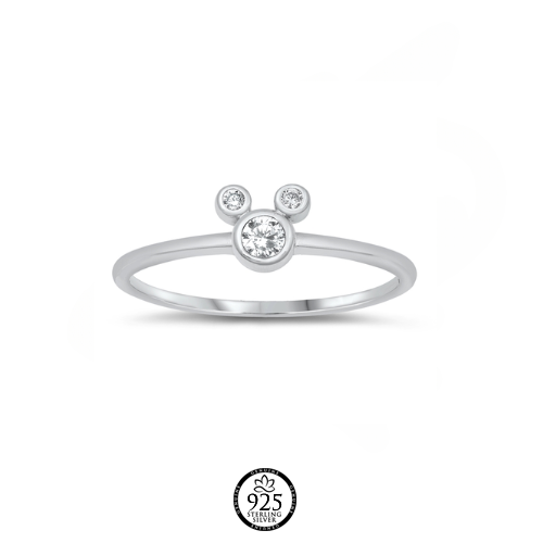 Sterling Silver Adorable Mouse Ring