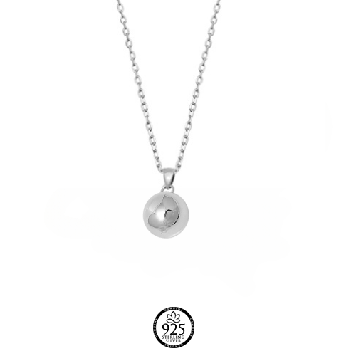 Sterling Silver Basic Ball Necklace