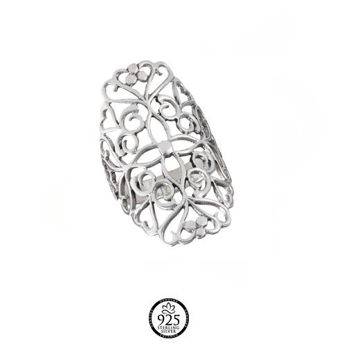 Sterling Vintage Filigree Ring
