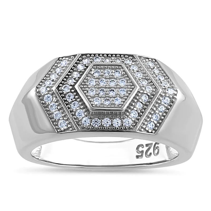 Sterling Silver Windsor Crystal Engagement Ring