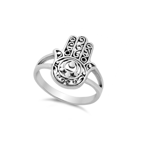 Sterling Silver Hamsa Ring