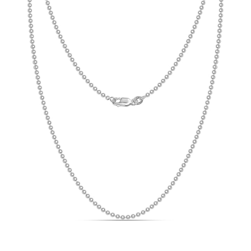 Sterling Silver Bead Chain 2.5 MM