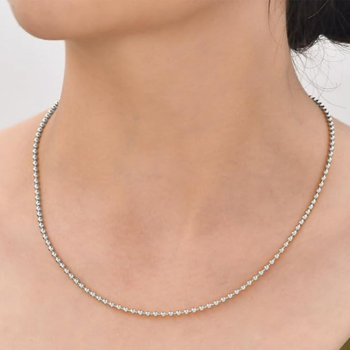 Sterling Silver Bead Chain 2.5 MM