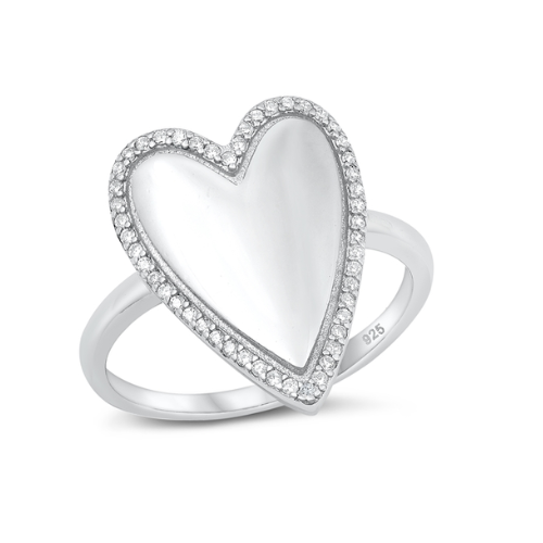 Sterling Silver Ari Heart Ring