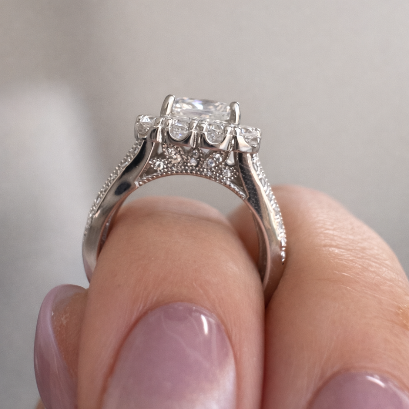 Crown Radiance Engagement Ring