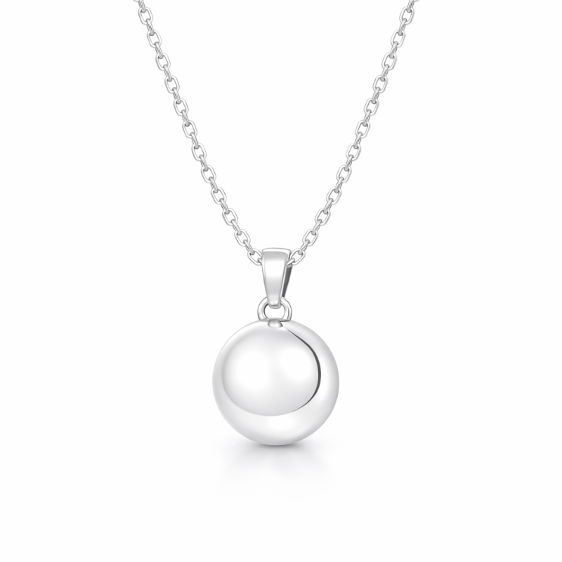 Sterling Silver Basic Ball Necklace