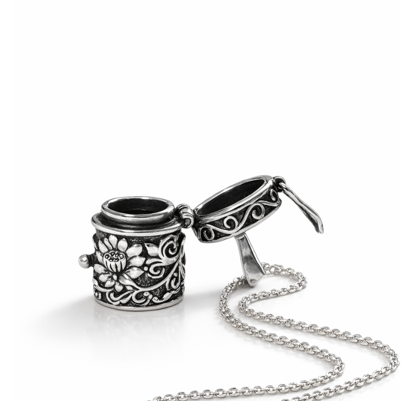 Whipered Prayer Box Necklace