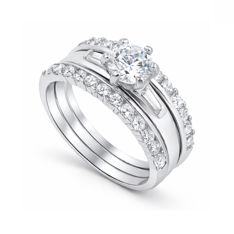 Sterling Silver Forever Love Engagement Ring