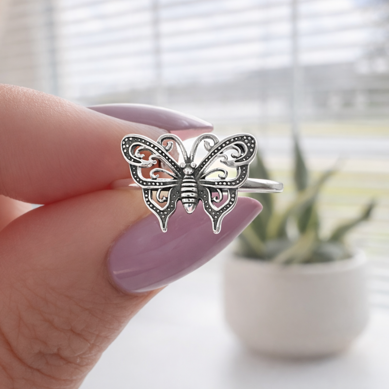 Whispering Butterfly Ring
