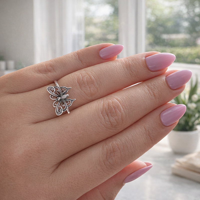 Whispering Butterfly Ring