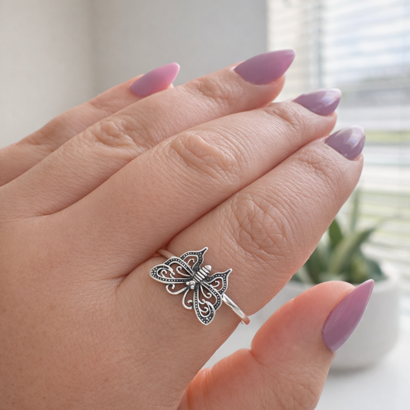 Whispering Butterfly Ring