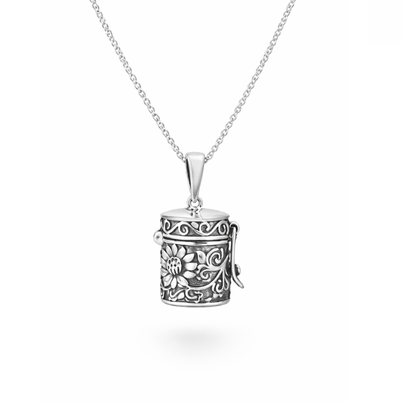 Whipered Prayer Box Necklace