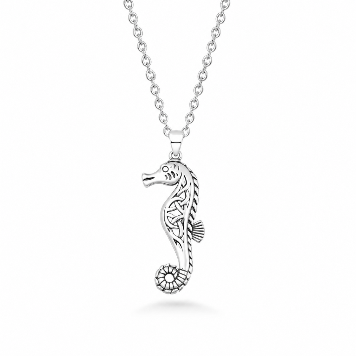 Sterling Silver Seahorse Necklace
