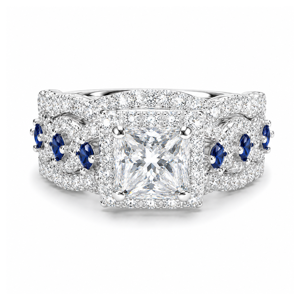 Sapphire Trinity Crown
