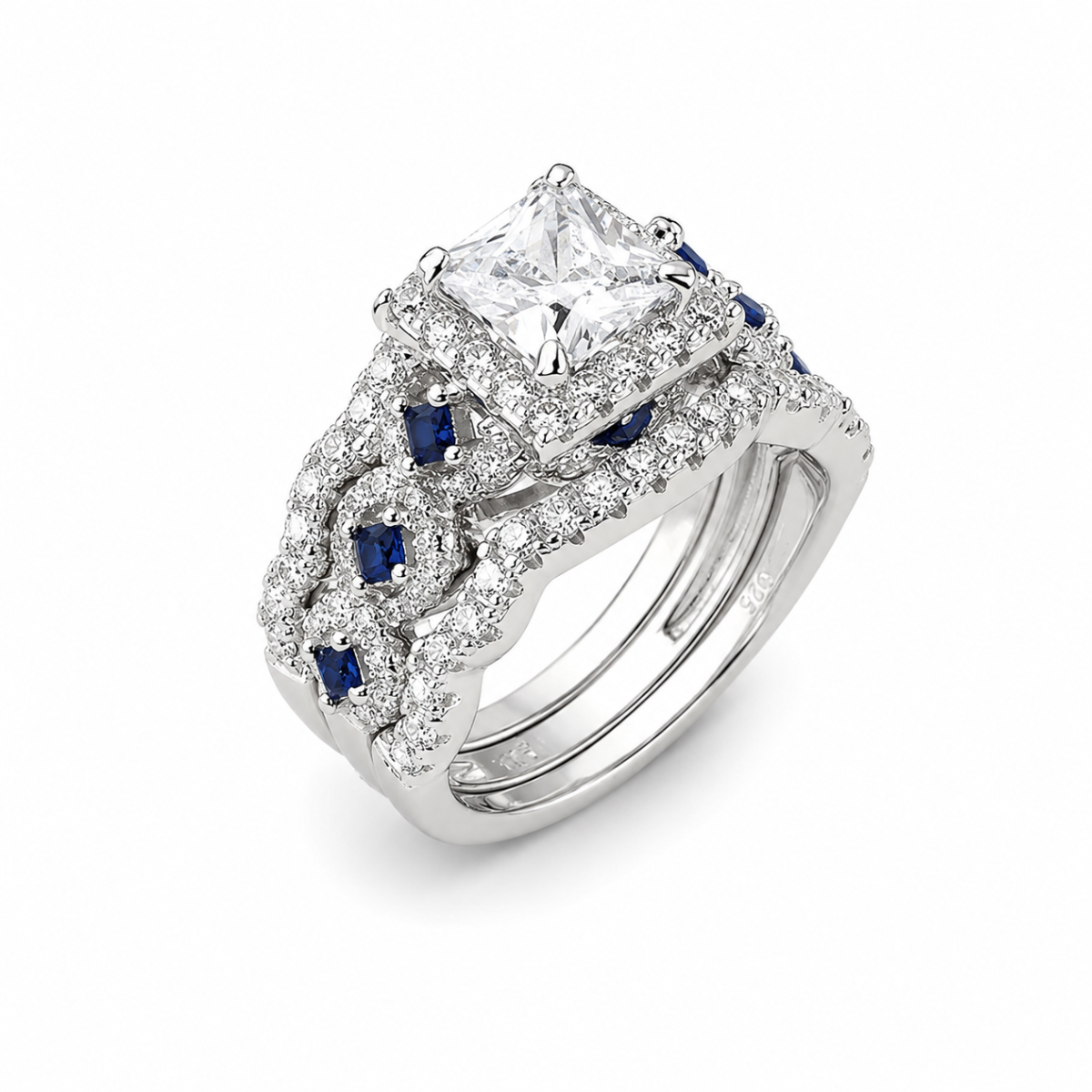 Sapphire Trinity Crown