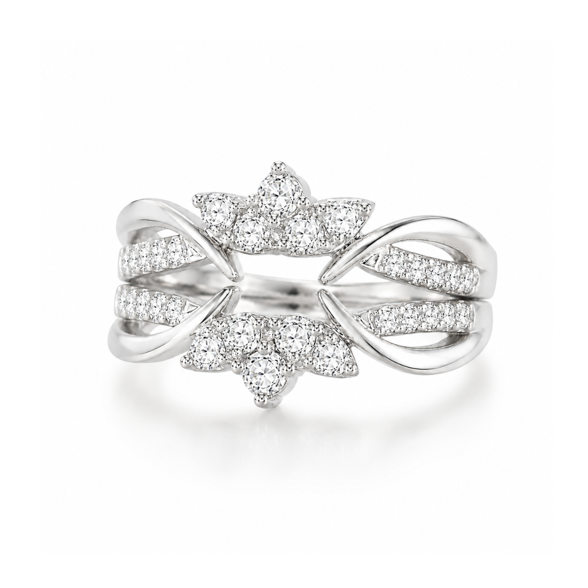 Everly Moissanite Band Set