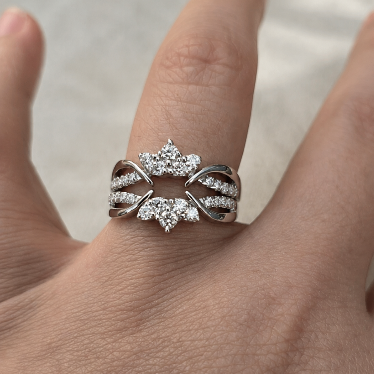 Everly Moissanite Band Set