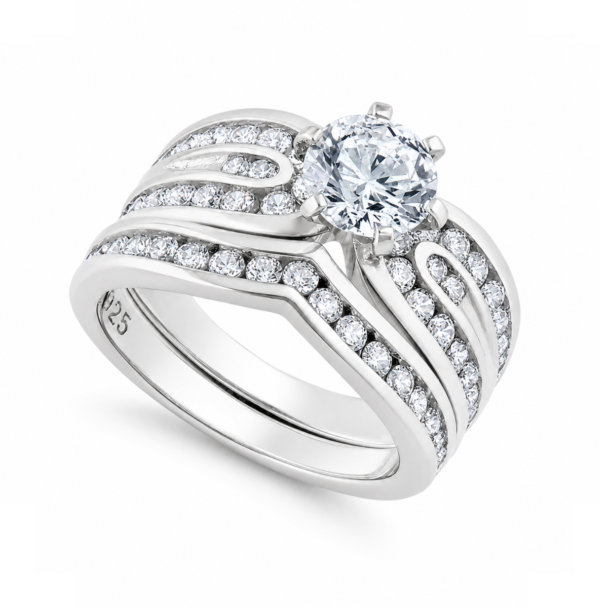 Sterling Silver Majestic Engagement Ring