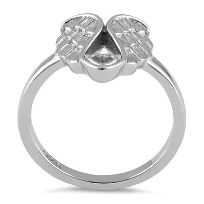 Sterling Silver My Lovely Angel Wings Ring