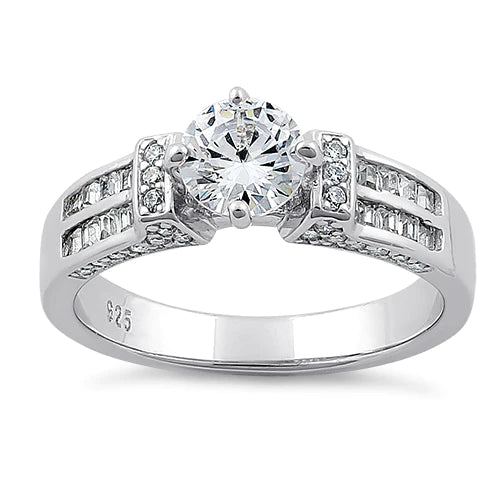 Sterling Silver Eloquent Engagement Ring