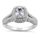 Sterling Silver Eiffel Tower Engagement Ring