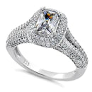 Sterling Silver Eiffel Tower Engagement Ring