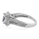 Sterling Silver Eiffel Tower Engagement Ring