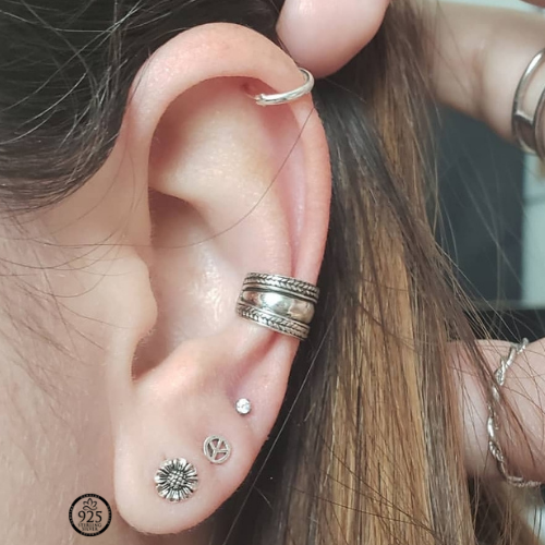 Sterling Silver Small Hoops Earrings