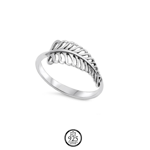Sterling Silver Fall Leave Ring