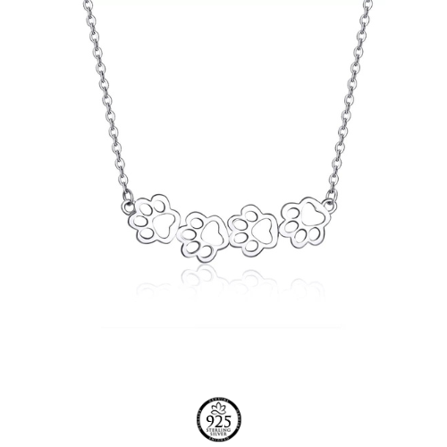Sterling Silver My Pet Paws Necklace