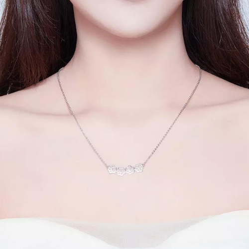 Sterling Silver My Pet Paws Necklace